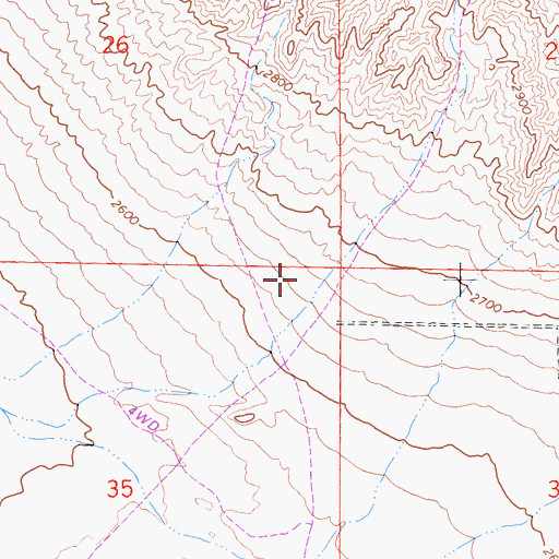 Topographic Map of KIQQ-FM (Lenwood), CA