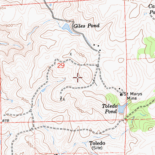 Topographic Map of KAMB-FM (Merced), CA
