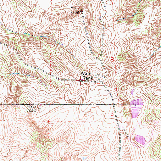 Topographic Map of KSBR-FM (Mission Viejo), CA