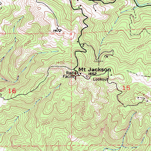 Topographic Map of KMGG-FM (Monte Rio), CA