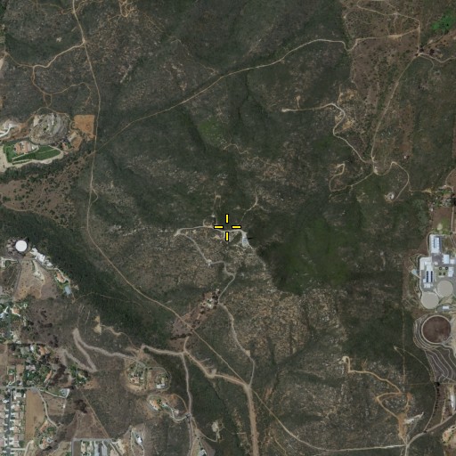 Aerial/Satellite Image of KGMG-FM (Oceanside), CA