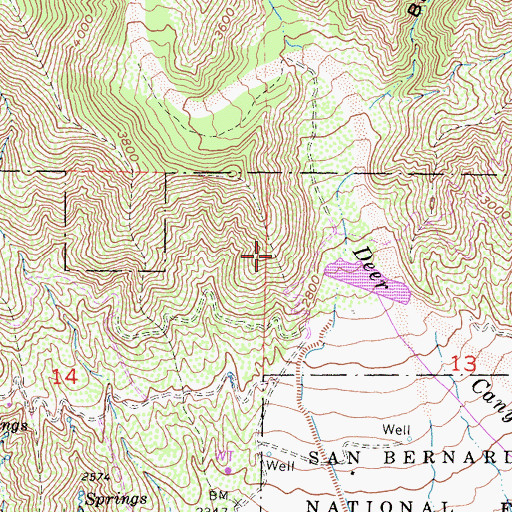 Topographic Map of KRZE-FM (Ontario), CA