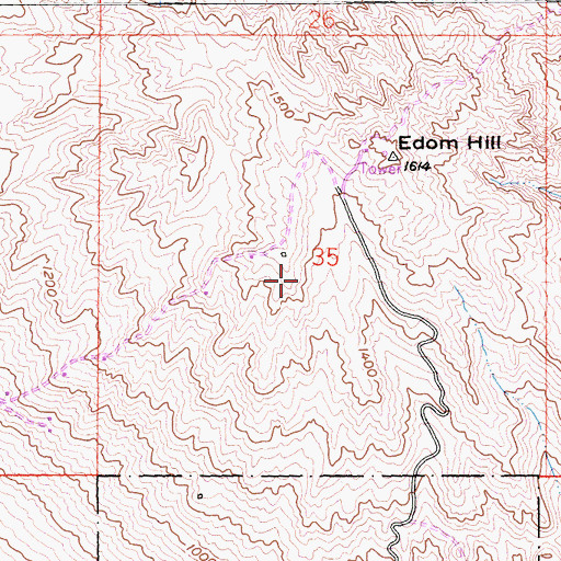 Topographic Map of KHCS-FM (Palm Desert), CA