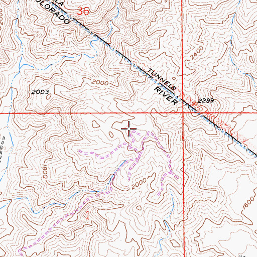 Topographic Map of KPSI-FM (Palm Springs), CA