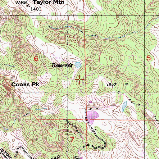 Topographic Map of KRPQ-FM (Rohnert Park), CA