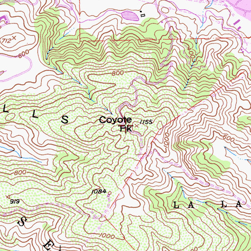 Topographic Map of KSJS-FM (San Jose), CA