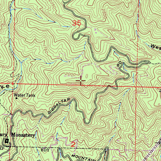 Topographic Map of KFAC-FM (Santa Barbara), CA