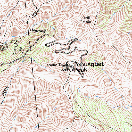 Topographic Map of KXFM-FM (Santa Maria), CA