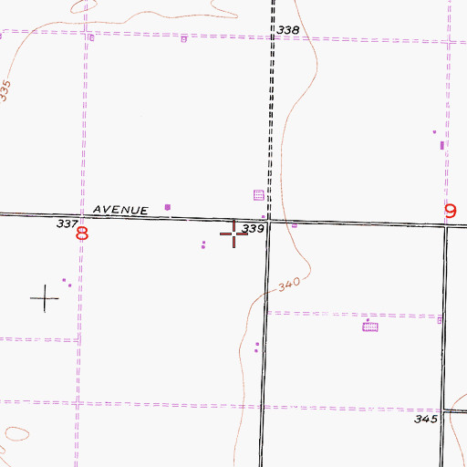 Topographic Map of KXHA-FM (Shafter), CA