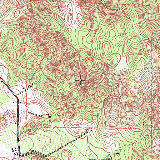 Topographic Map of KVYN-FM (St. Helena), CA