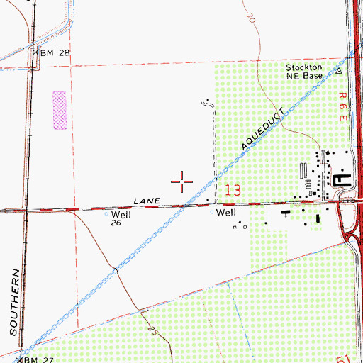Topographic Map of KJOY-FM (Stockton), CA
