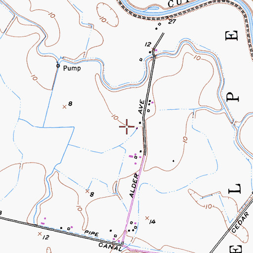 Topographic Map of KSGO-FM (Tracy), CA