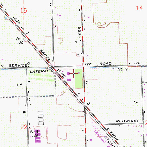 Topographic Map of KMIX-FM (Turlock), CA