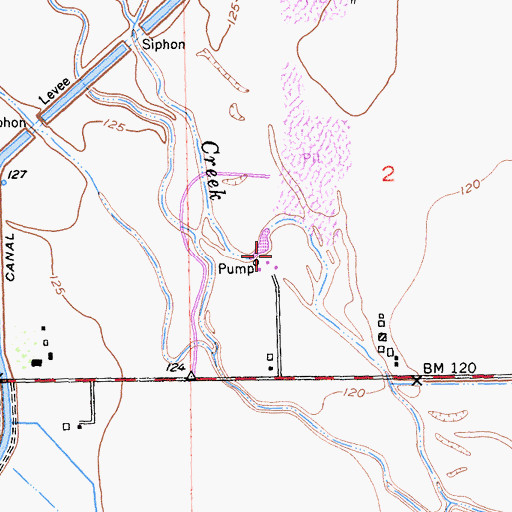 Topographic Map of KIQS-FM (Willows), CA