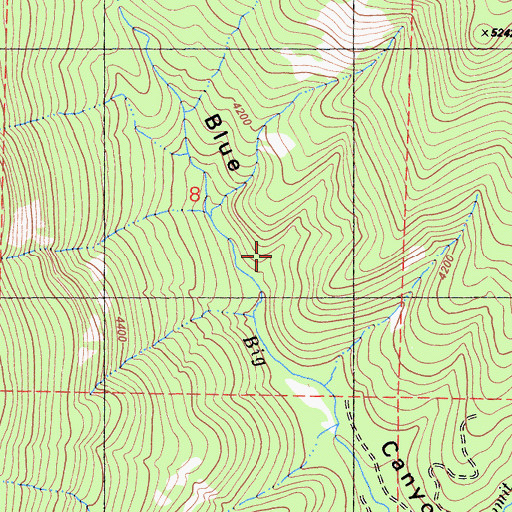 Topographic Map of KAIL-TV (Fresno), CA