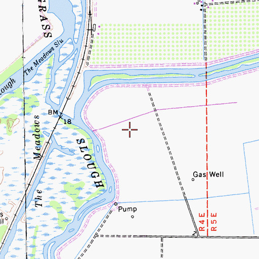 Topographic Map of KCRA-TV (Sacramento), CA