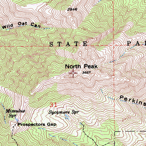 Topographic Map of KFTL-TV (Stockton), CA