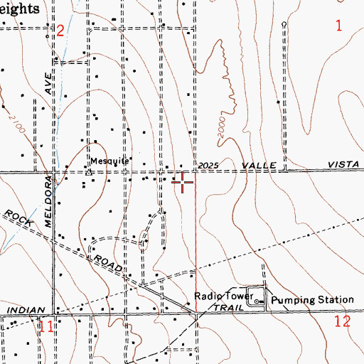 Topographic Map of KVMD-TV (Twentynine Palms), CA