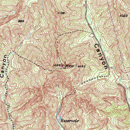 Topographic Map of KSTV-TV (Ventura), CA