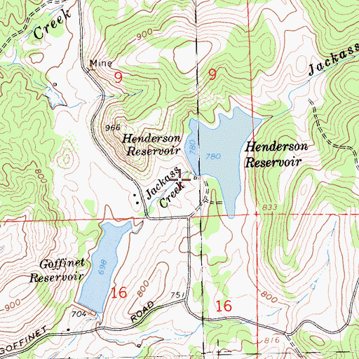 Topographic Map of Henderson 1-010 Dam, CA