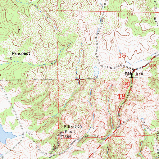 Topographic Map of Henderson Forebay 1-011 Dam, CA