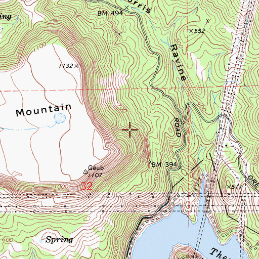 Topographic Map of Thermalito Diversion 1-049 Dam, CA