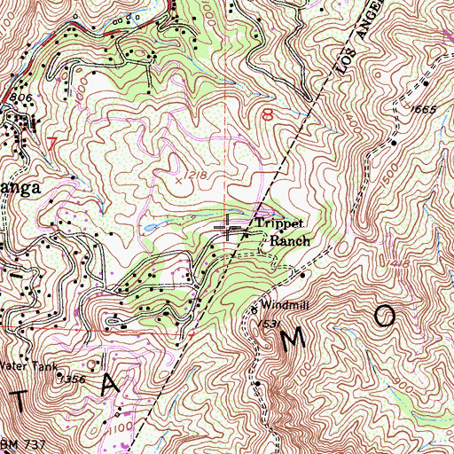 Topographic Map of J W Wisda 1-067 Dam, CA