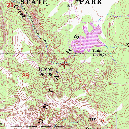 Topographic Map of Annadel Number 1 1-070 Dam, CA