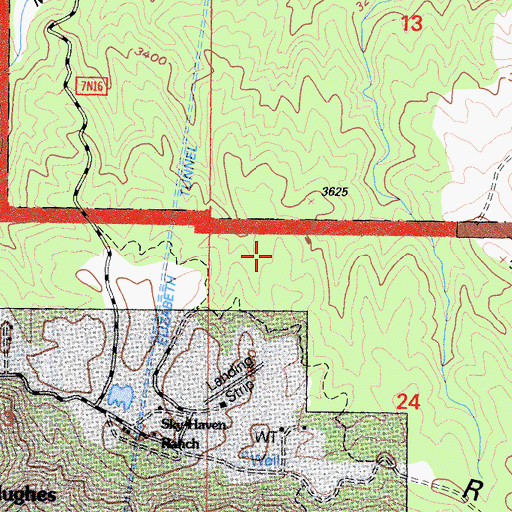 Topographic Map of Fairmont 6-008 Dam, CA