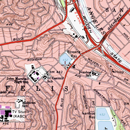 Topographic Map of Rowena 6-018 Dam, CA