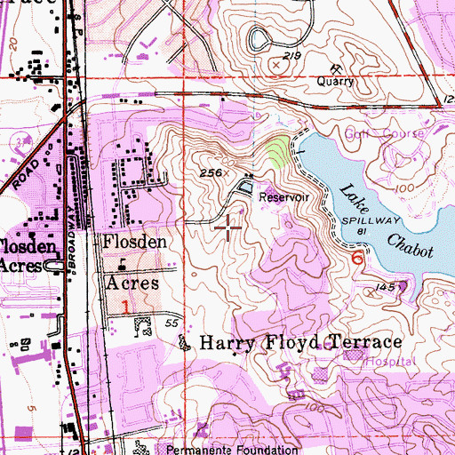 Topographic Map of Fleming Hill Number 2 14-004 Dam, CA