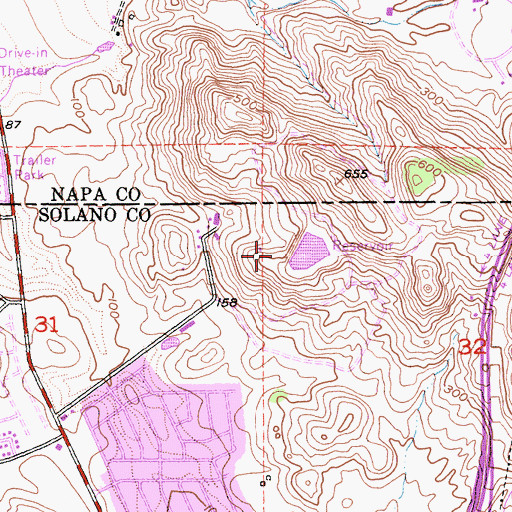 Topographic Map of Summit Reservoir 14-007 Dam, CA