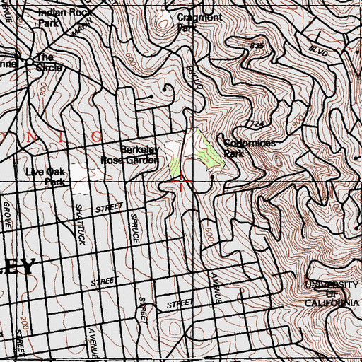 Topographic Map of Berryman Reservoir 31-008 Dam, CA