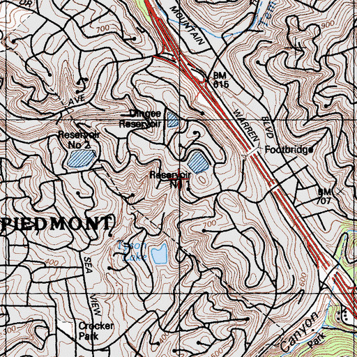Topographic Map of Estates 31-010 Dam, CA