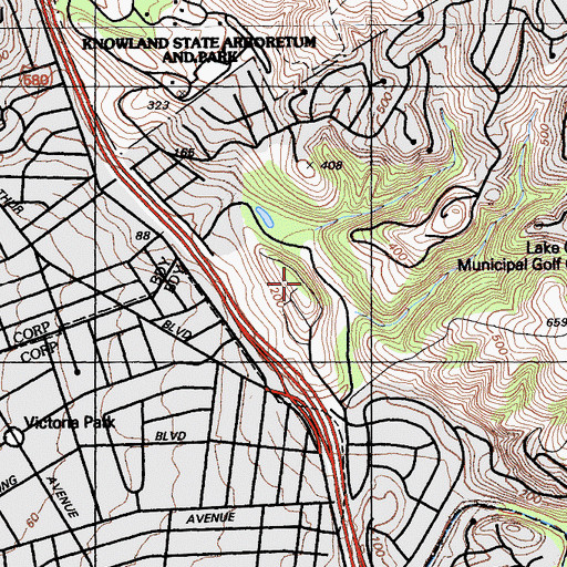 Topographic Map of Dunsmuir Reservoir 31-018 Dam, CA