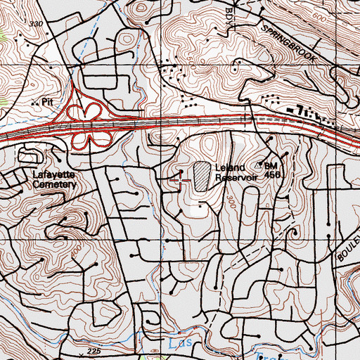 Topographic Map of Leland 31-021 Dam, CA