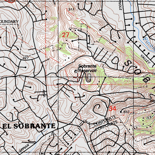 Topographic Map of Argyle Number 2 31-030 Dam, CA