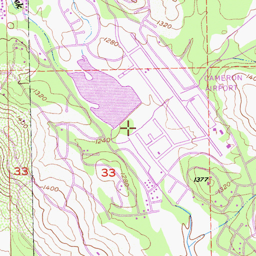 Topographic Map of Warren Hollister 53-004 Dam, CA