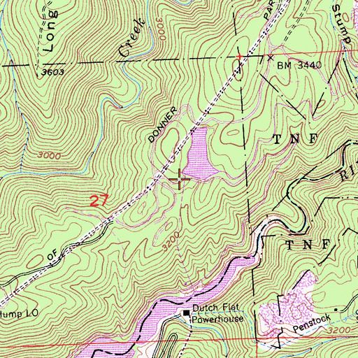 Topographic Map of Dutch Flat 2 Forebay 61-024 Dam, CA