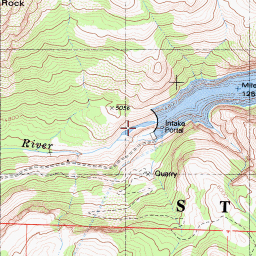 Topographic Map of Donnells 62-005 Dam, CA