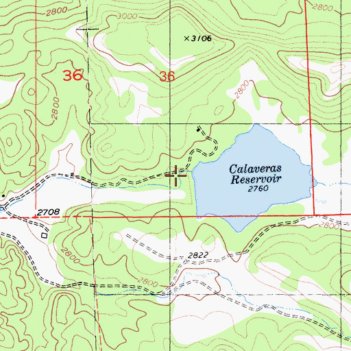 Topographic Map of Bingham 82 Dam, CA