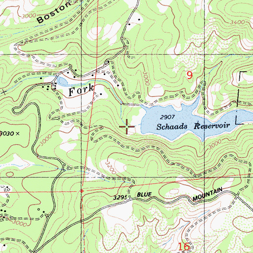 Topographic Map of Middle Fork 82-002 Dam, CA