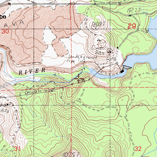 Topographic Map of Copco Number 2 91-002 Dam, CA