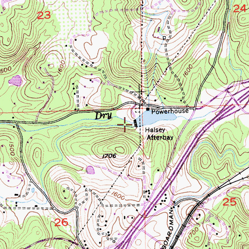 Topographic Map of Christian Valley 97-015 Dam, CA