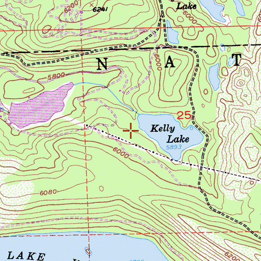 Topographic Map of Kelly Lake 97-024 Dam, CA
