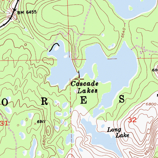 Topographic Map of Upper Peak Lake 97-047 Dam, CA