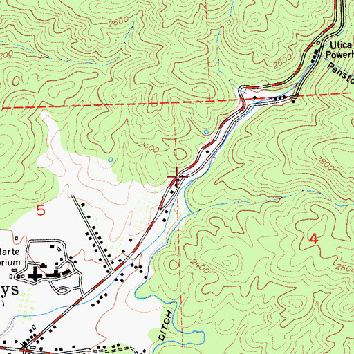 Topographic Map of Murphys Afterbay 97-117 Dam, CA