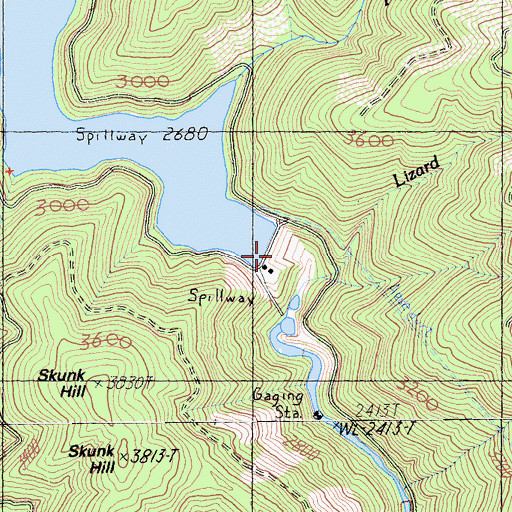 Topographic Map of McCloud 97-123 Dam, CA