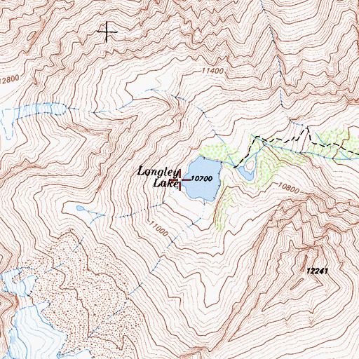 Topographic Map of Longley 104-031 Dam, CA