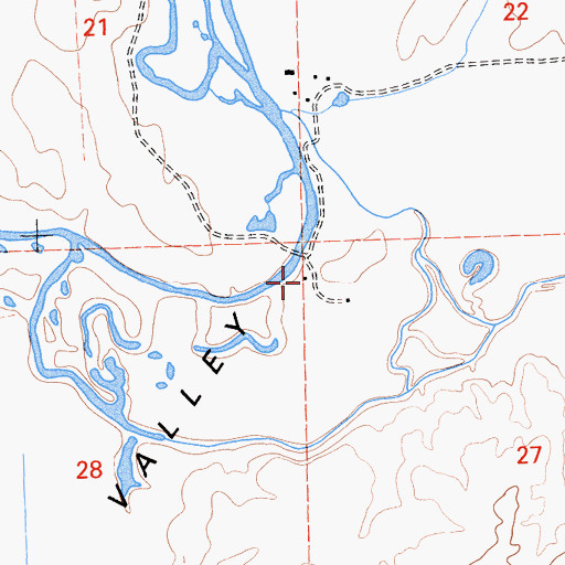 Topographic Map of McBrien 110 Dam, CA